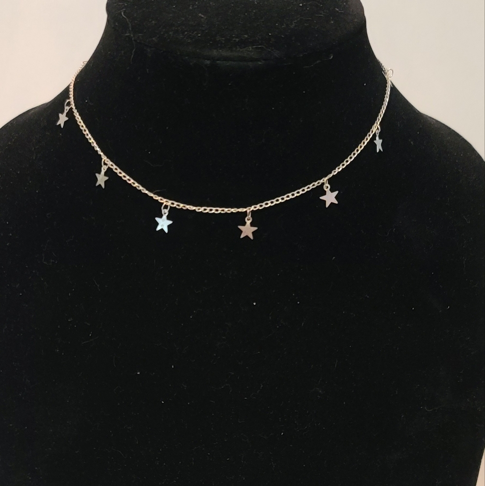 Silver star choker 15-18" with extender